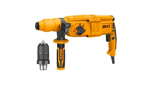 TALADRO ROTOMARTILLO Y PORTABROCAS INGCO C/MALETA 800 WATTS #RGH9028-2 (C)