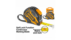 HUINCHA INGCO METRICA 8 M X25 MM C/AUTOBLOQUEO # HSMT08825
