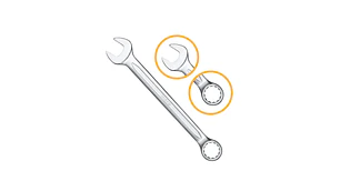 LLAVE PUNTA Y CORONA INGCO 8 MM # HCSPA081
