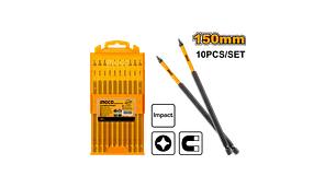 PUNTA INGCO LARGA IMPACTO PH2 150MM JGO.10 PZAS # SDBIM11PH263