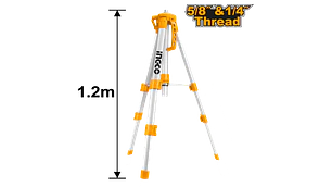 TRIPODE ALUMINIO INGCO 120 CMS. P/NIVEL LASER # HLLT01152