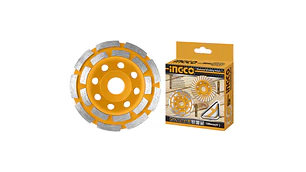 DISCO ESMERIL INGCO SEGMENTADO DOBLE COPA 125 MM # CGW021251