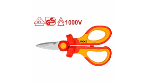TIJERA INGCO ELECTRICISTA AISLADA 1000V PROF. 16 CMS # HISS1601