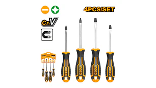 ATORNILLADOR INGCO PRO JGO 4 PZAS # HKSD0428