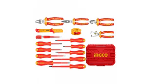 HERRAMIENTAS INGCO MANUALES AISLADAS 1000V JGO.16 PZAS. # HKITH1601