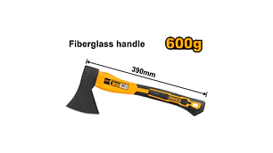 HACHA INGCO CABEZA MARTILLO MGO FIBRA DE VIDRIO 600 GRS # HAXS206001