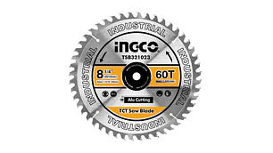 DISCO DE SIERRA CIRCULAR INGCO P/ALUMINIO 60 DTS. 210MM-8.1/4