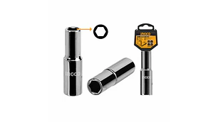 LLAVE DADO LARGO INGCO 6 PTA 1/2 DR 27 MM # HHAST12273L