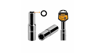 LLAVE DADO LARGO INGCO 6 PTA 1/2 DR 30 MM # HHAST12303L