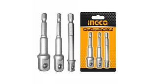 ADAPTADOR INGCO 1/4 DR PARA DADOS JGO 3 PZAS. 1/4