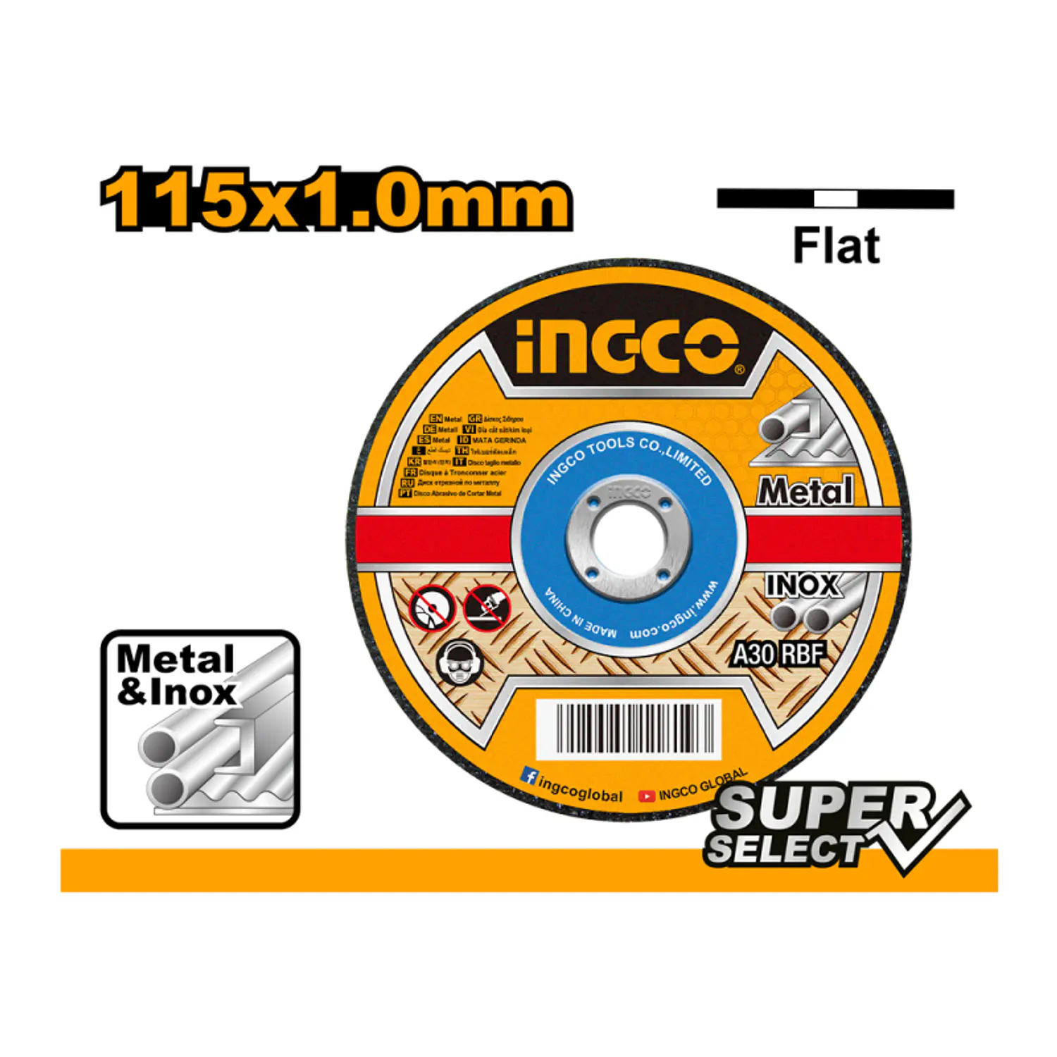 DISCO CORTAR INGCO METAL 4.1/2