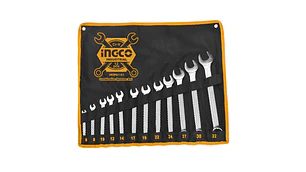 LLAVE P Y C INGCO 6-32 MM JGO. 12 PIEZAS #HKSPA1143+3 AMARRAS(OF)