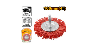 ESCOBILLA INGCO CIRCULAR DE NAILON P/TALADRO 4