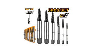EXTRACTOR PERNOS INGCO 3-25 MM JGO.6 PZAS. # ASE106