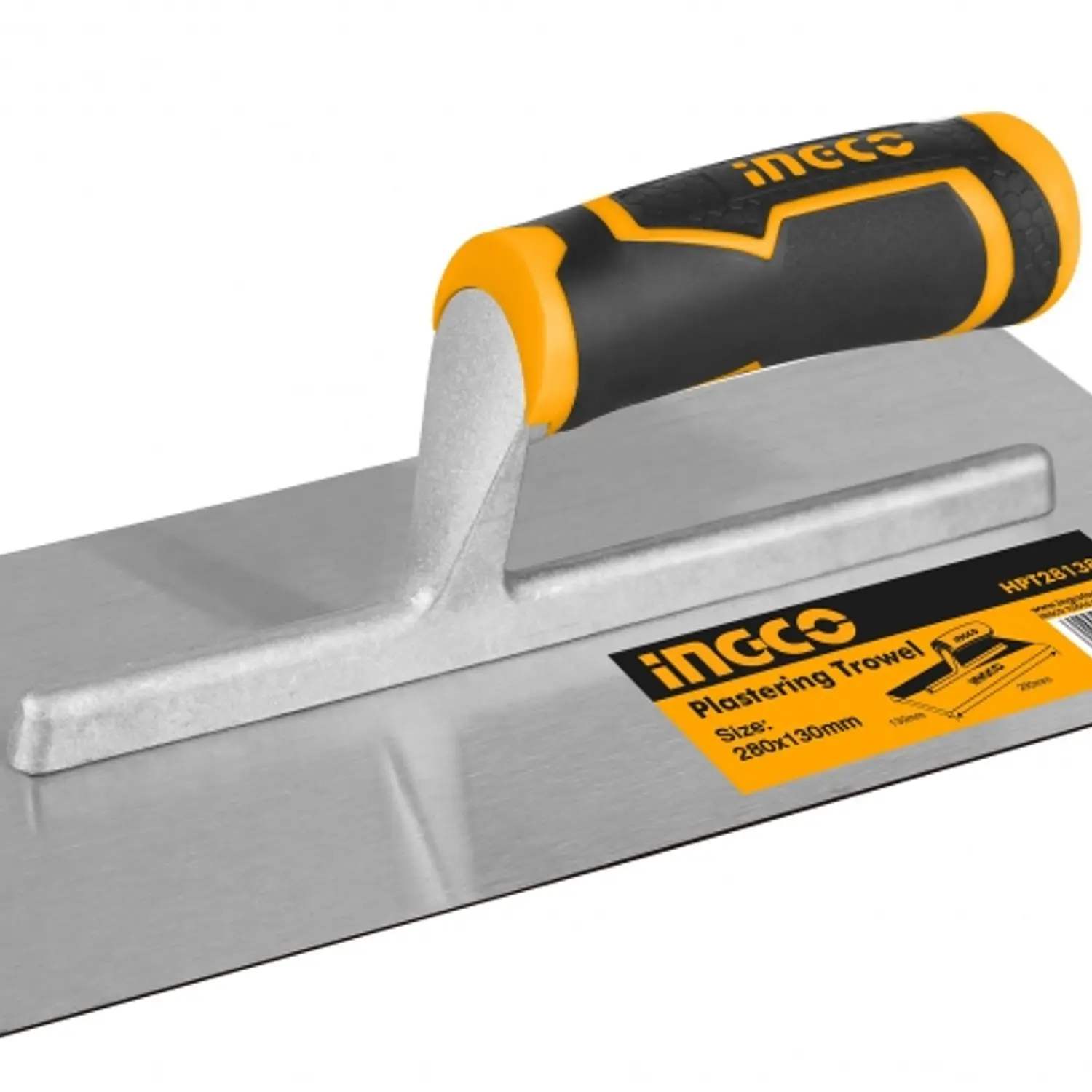 LLANA LISA INGCO DE ACERO C/MANGO 280 X 130 MM # HPT28138