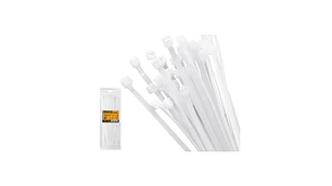 AMARRA PLASTICA INGCO BLANCA BOLSA 100 PZAS. LARGO 350 MM # HCT35048(OF)