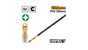 PUNTA INGCO IMPACTO PH2 200MM IMANTADA # SDBIM71PH2200