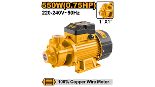 BOMBA AGUA INGCO PERIFERICA 550 WATTS - 0,75 HP # VPM5508