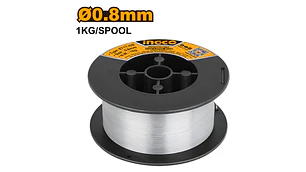 ALAMBRE TUBULAR INGCO P/SOLDAR DIAM. 0,8 MM-CARRETE 1 KG. # EWSFC081001