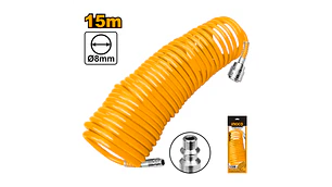 MANGUERA ESPIRAL INGCO P/COMPRESOR DE AIRE 15 MTS # AH1151.1