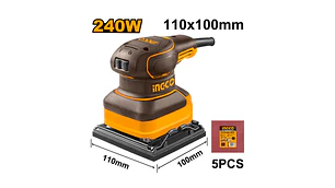 LIJADORA ORBITAL INGCO INDUSTRIAL 240WATTS #PS2416 (C)