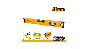 NIVEL INGCO ALUMINIO 40 CM. DOS AGUAS # HSL58040