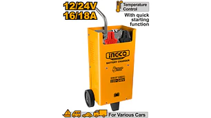 CARGADOR BATERIAS INGCO INDUSTRIAL 12/24VOLT 300 AMP #ING-CD2201