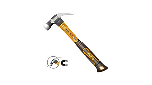 MARTILLO INGCO CARPINTERO MAGNETICO M/FIBRA VIDRIO 20 OZ / 560 GRS. #HCH81020