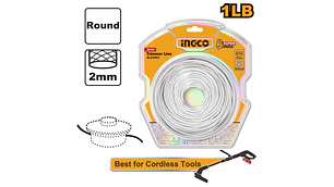 NYLON INGCO P/ORILLADORA 2,0 MM DOBLE BLISTER # ALS2001
