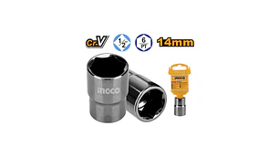LLAVE DADO INGCO 6 PTA 1/2 DR 14 MM # HHAST12141