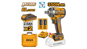 LLAVE IMPACTO INGCO INALAMBRICA 1/2