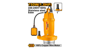 BOMBA AGUA INGCO SUMERGIBLE METALICA 750W 1.0HP 32M 120L/MIN # SPC75068
