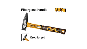 MARTILLO HOJALATERO INGCO MANGO FIBRA VIDRIO 500 GRS. # HMH82500