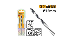 BROCA INGCO PARA METAL HSS 12 MM # DBT1201204