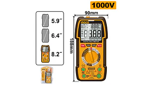 MULTITESTER INGCO DIGITAL CON 3 PILAS AAA #DM310002