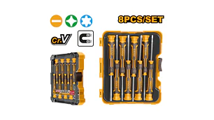 ATORNILLADOR INGCO PRECISION JGO 8 PZAS INDUSTRIAL # HKSD0818