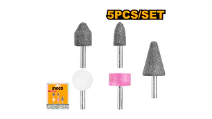 ESMERIL MONTADO INGCO P/TALADRO VASTAGO 6 MM (5 PZAS) # AKB0502