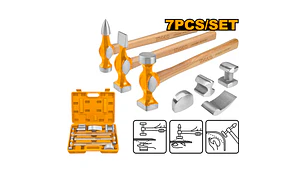MARTILLO DESABOLLAR INGCO M/NOGAL AMERICANO JGO.7 PCS #HBAFH0712