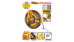 HUINCHA INGCO METRICA DE ACERO 12,5 MM X 30 MTS # HSMT0830
