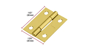 BISAGRA HERMEX-TRUPER ACERO LATONADO 1.1/2 x 1.3/16