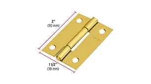 BISAGRA HERMEX-TRUPER ACERO LATONADO 2 x 1.1/2