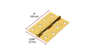 BISAGRA HERMEX-TRUPER ACERO LATONADO 4 x 2.3/4
