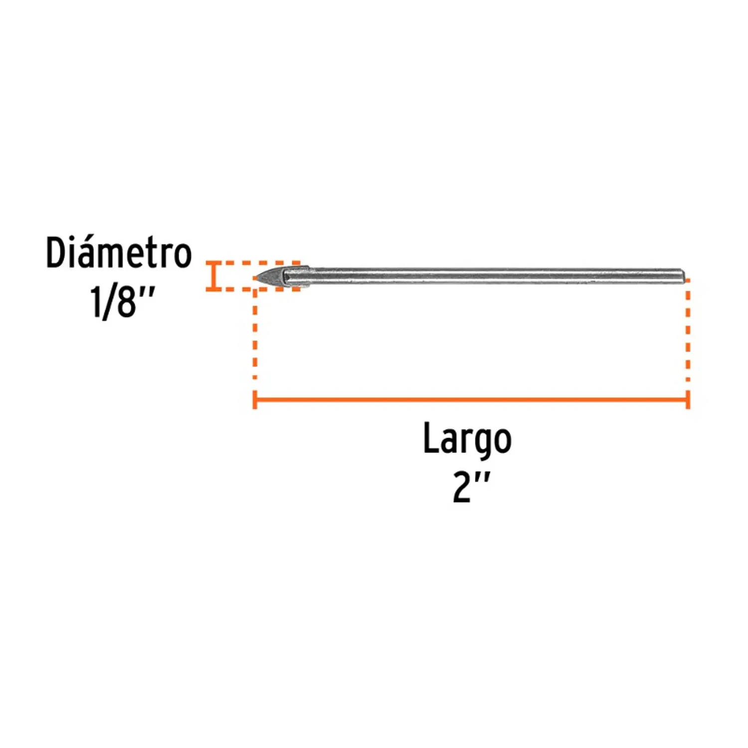 BROCA PARA VIDRIO-AZULEJO-CERAMICA TRUPER 1/8