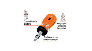 ATORNILLADOR C/CHICHARRA TRUPER # DTROM-12 CON 6 PTAS.DOBLES (18193)