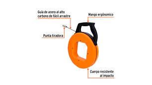 GUIA P/ELECTRICISTA TRUPER CARRETE 15 MT # GUIA-15 (17751)