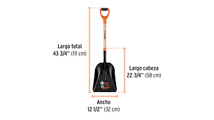 PALA TRUPER CARBONERA M/MADERA PUNO 