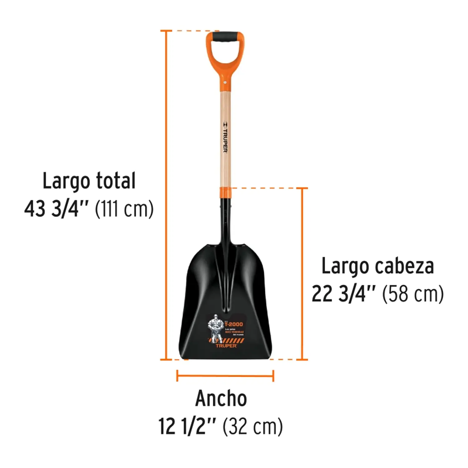 PALA TRUPER CARBONERA M/MADERA PUNO 