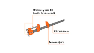 PRENSA TRUPER TIPO SARGENTO 60 CMS. # S2 (17735)