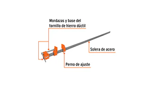PRENSA TRUPER TIPO SARGENTO 150 CMS. # S5 (17738)