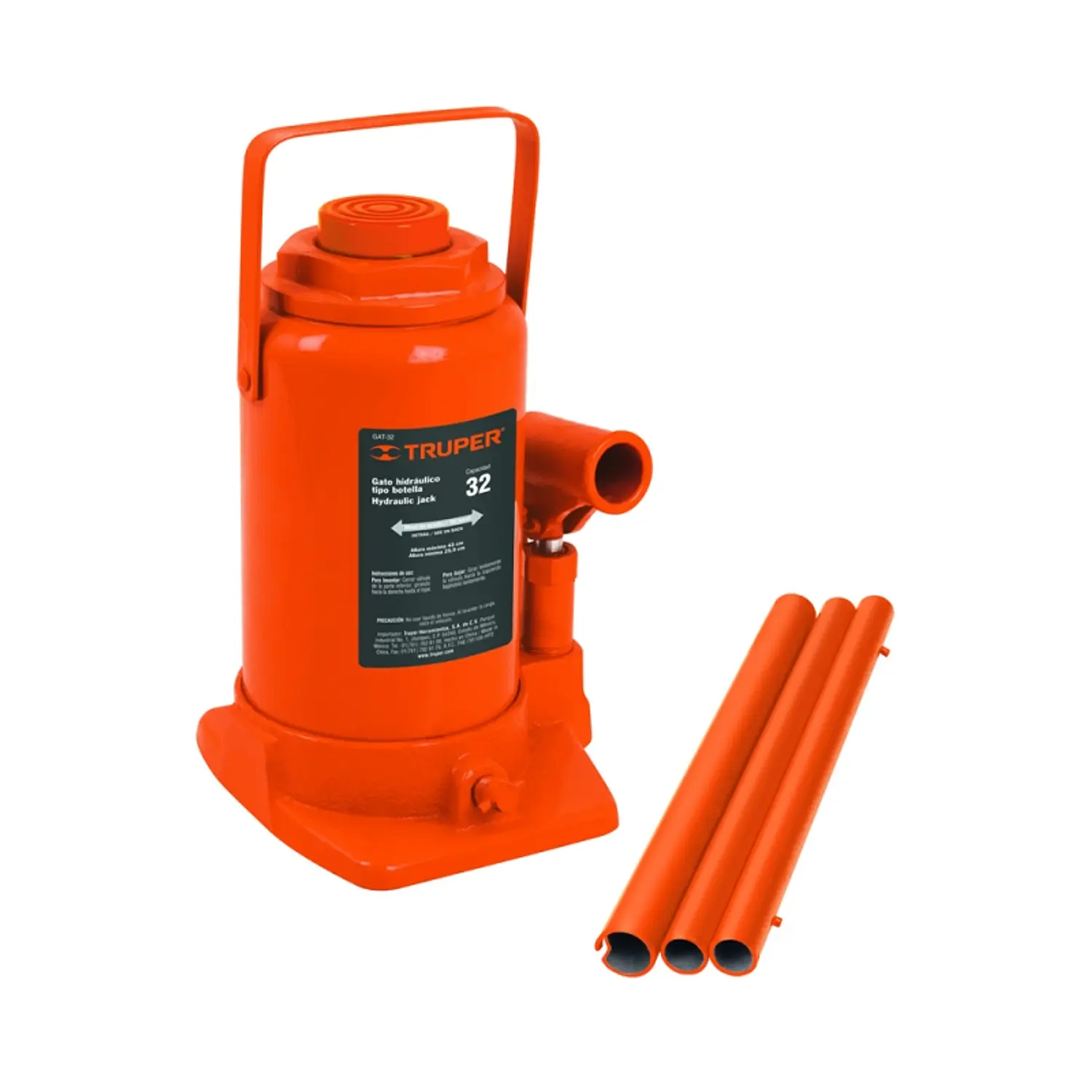 GATA GARAGE HIDRAULICA TRUPER T/BOTELLA 32 TON #GAT-32 (14819)